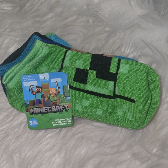 Minecraft Kid's Ankle Socks - Picture 1 of 3
